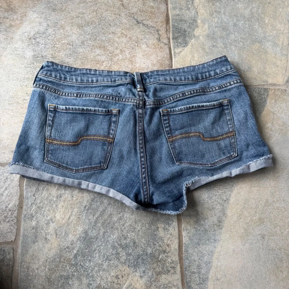 Y2K‎ Tilt Low Rise Micro Denim Shorts Size 11 Stretchy RARE Vintage